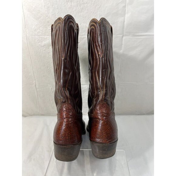 Vintage Acme Thunderbird Cowboy Boots Brown Men Size 9 - Picture 7 of 15